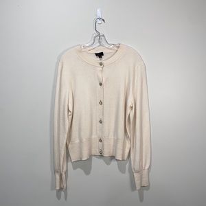 J.Crew 100% Cashmere Button Cardigan